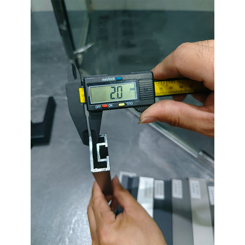 Custom Doors, Toilet Doors, 2.0 Ultra-Narrow Aluminum Alloy Swing Doors, Toilet And Bathroom Doors, Double-Layer Tempered Glass