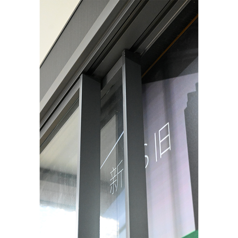 What sealing techniques should be used to treat the gap between the double sliding door frame and the wall?